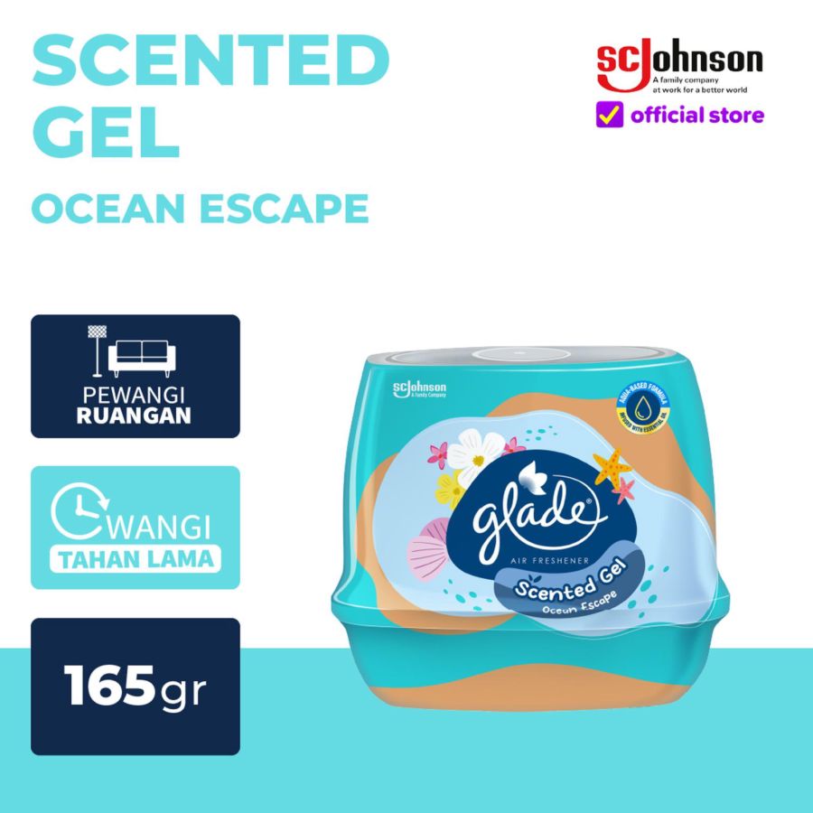 Glade Scented Gel Ocean Escape Pengharum Ruangan