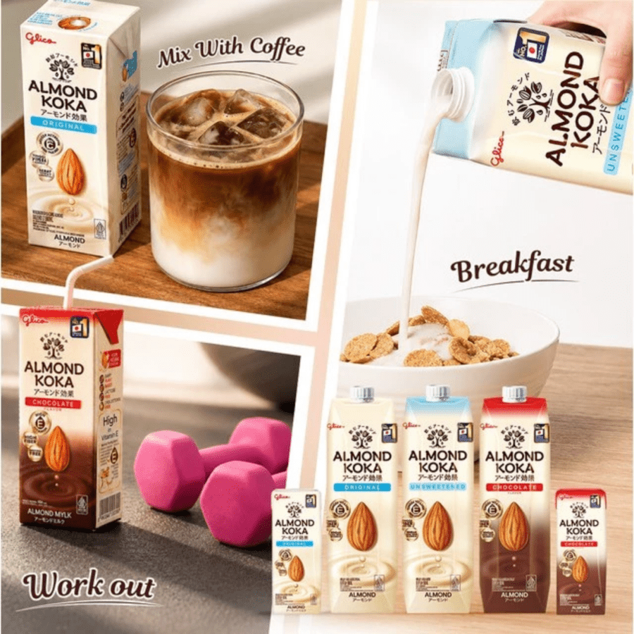 Almond Koka Susu Almond Unsweetened 1liter