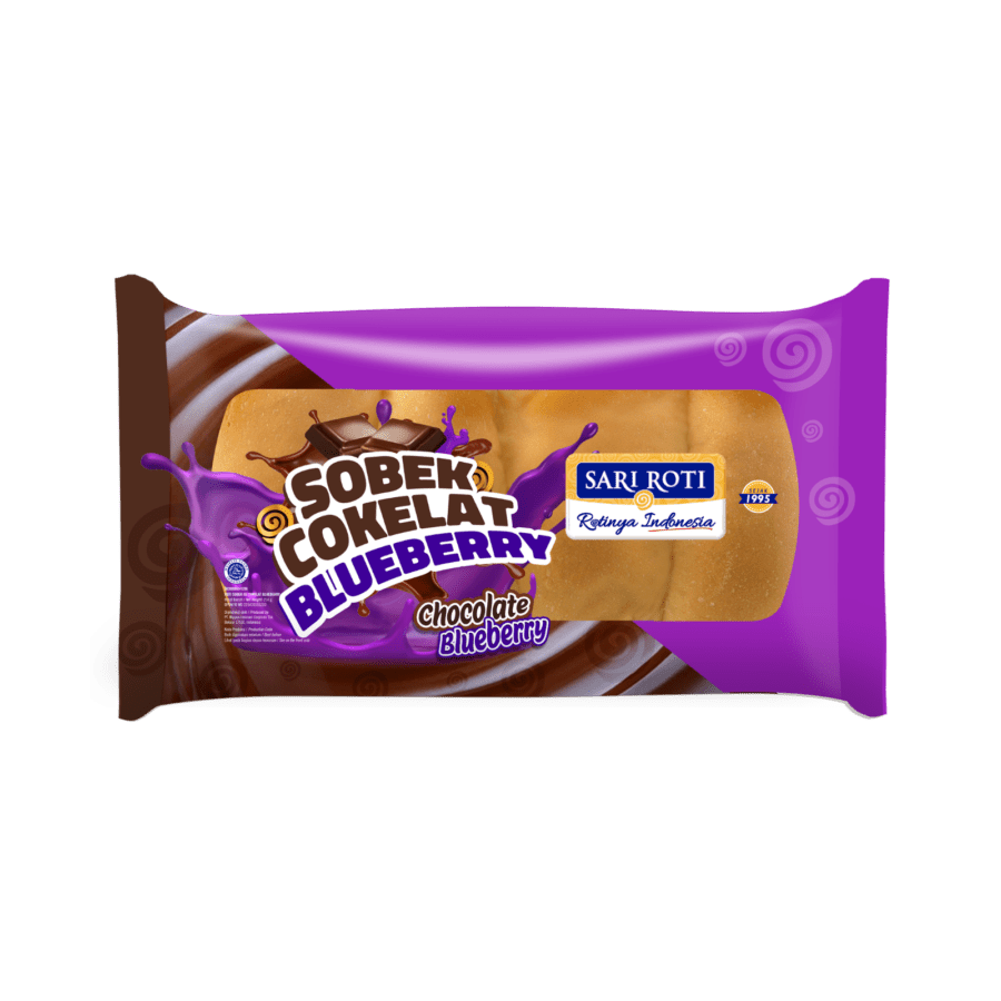 Sari Roti Sobek Cokelat Blueberry