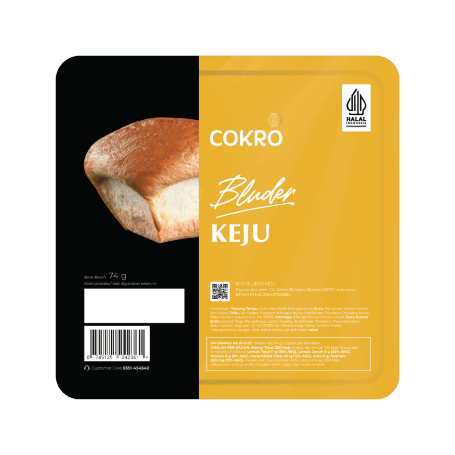 Bluder Cokro Bluder Keju Single 74gram