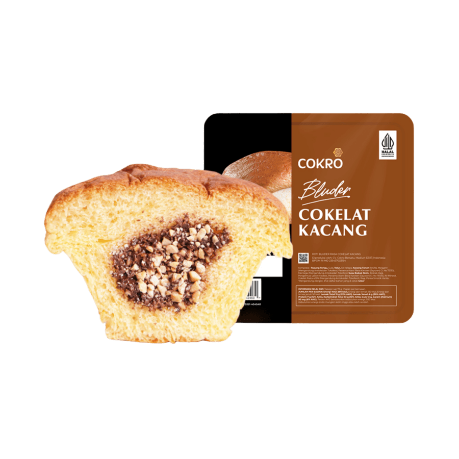 Bluder Cokro Bluder Coklat Kacang Single 73gram