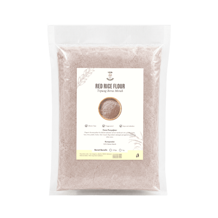 Tani Organic Tepung Beras Merah 500gr 1pcs