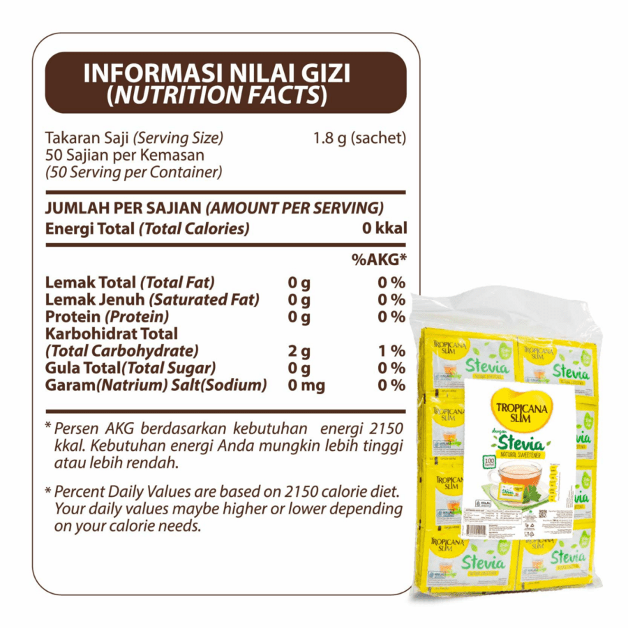 Tropicana Slim Stevia Sweetener