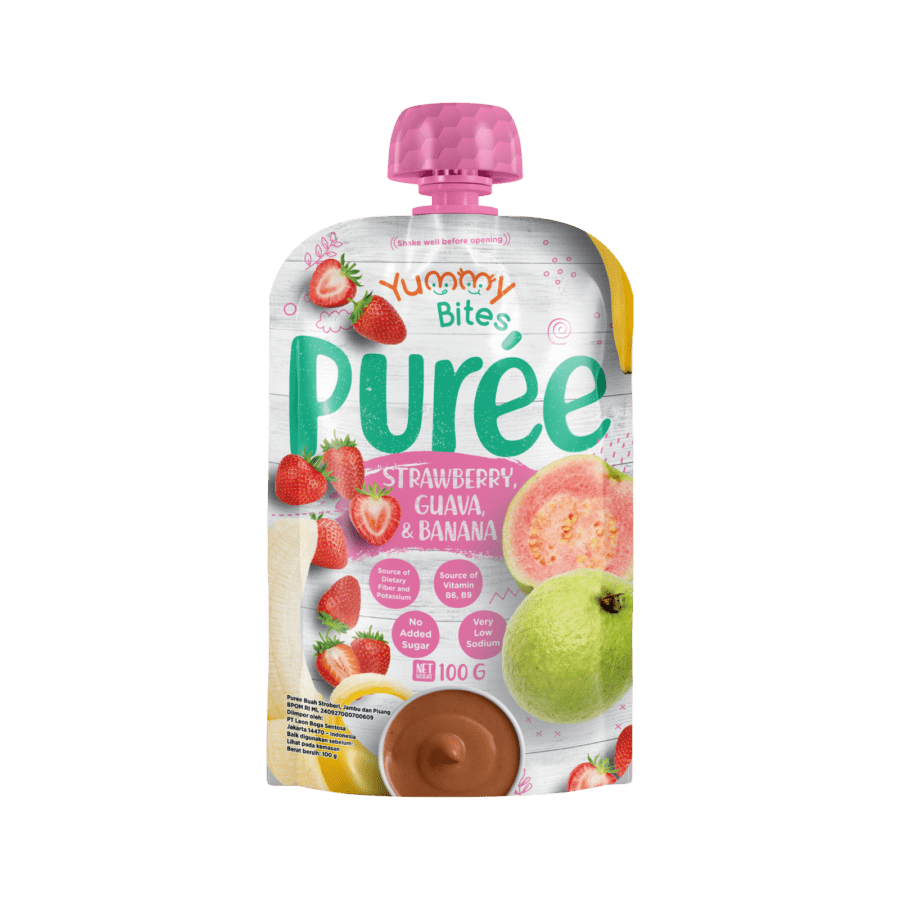 Yummy Bites Puree Strawberry Guava & Banana