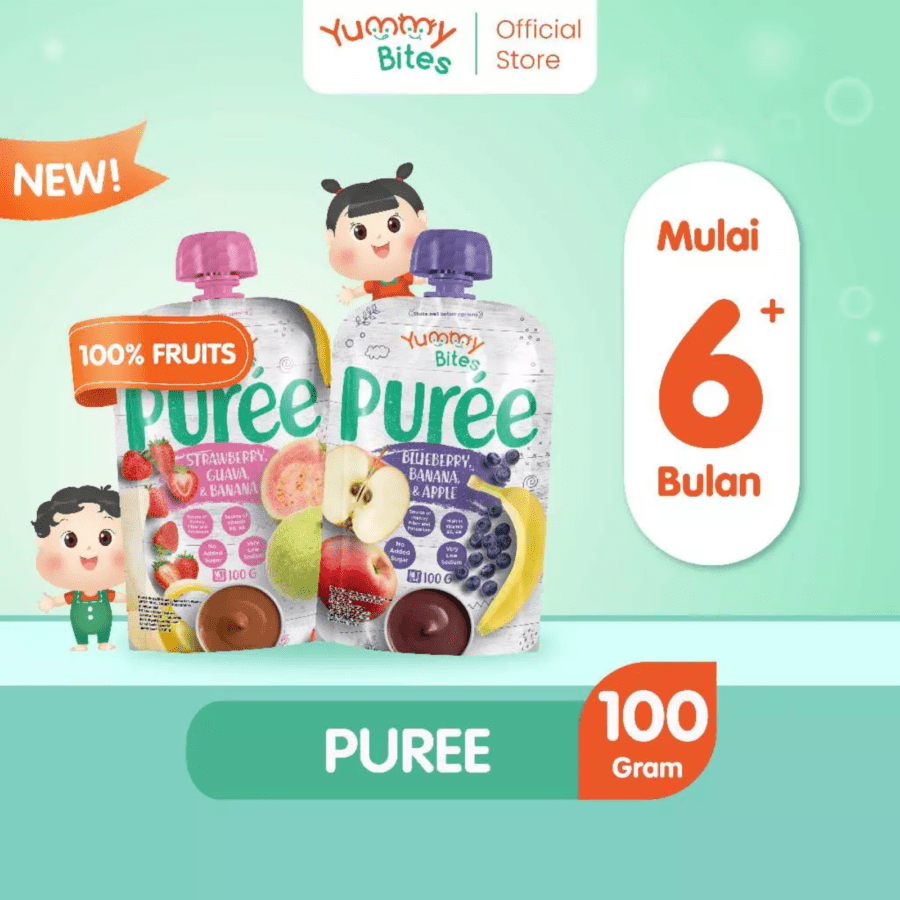 Yummy Bites Puree Blueberry Banana & Apple
