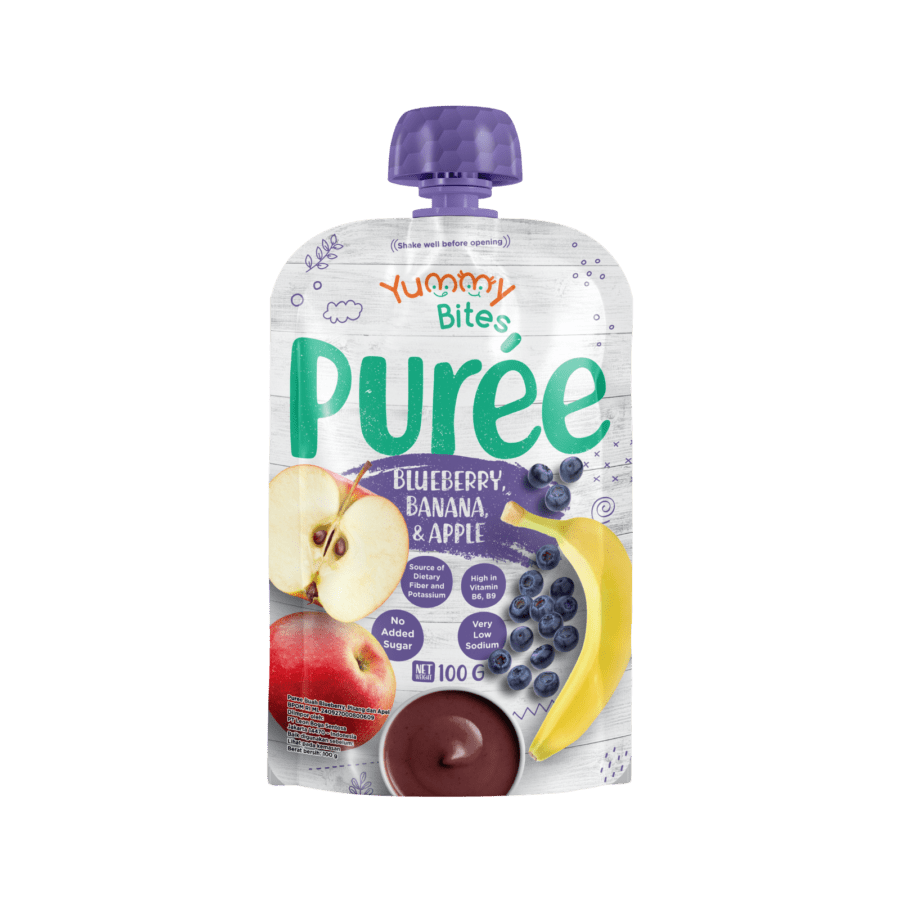 Yummy Bites Puree Blueberry Banana & Apple