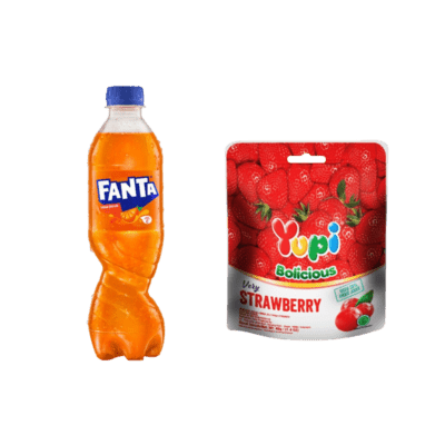 Buy 1 Fanta Orange 390ml dan 1 Yupi, Get Special Discount!
