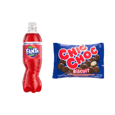 Buy 1 Fanta Strawberry Zero 390ml dan 1 Delfi Chic Choc, Get Special Discount!