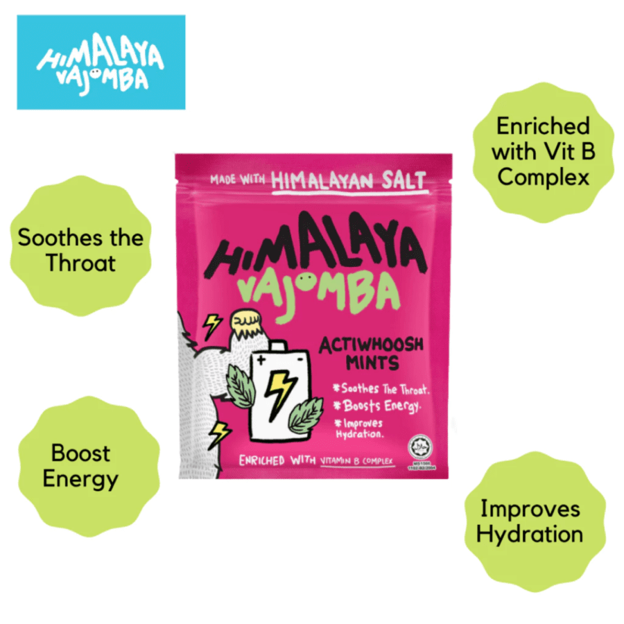 Vajomba Hard Candy Actiwhoosh Mints 15gram