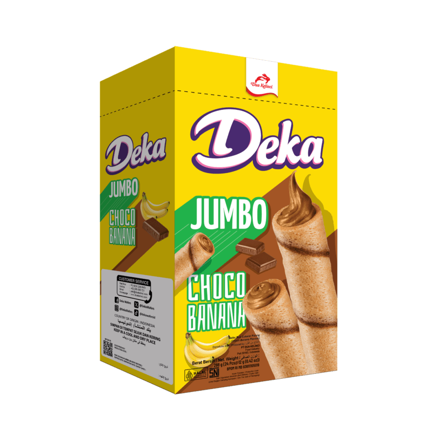 Deka Wafer Jumbo Choco Banana 288gram