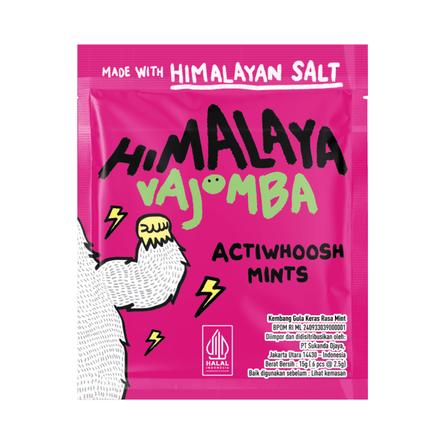 Vajomba Hard Candy Actiwhoosh Mints 15gram
