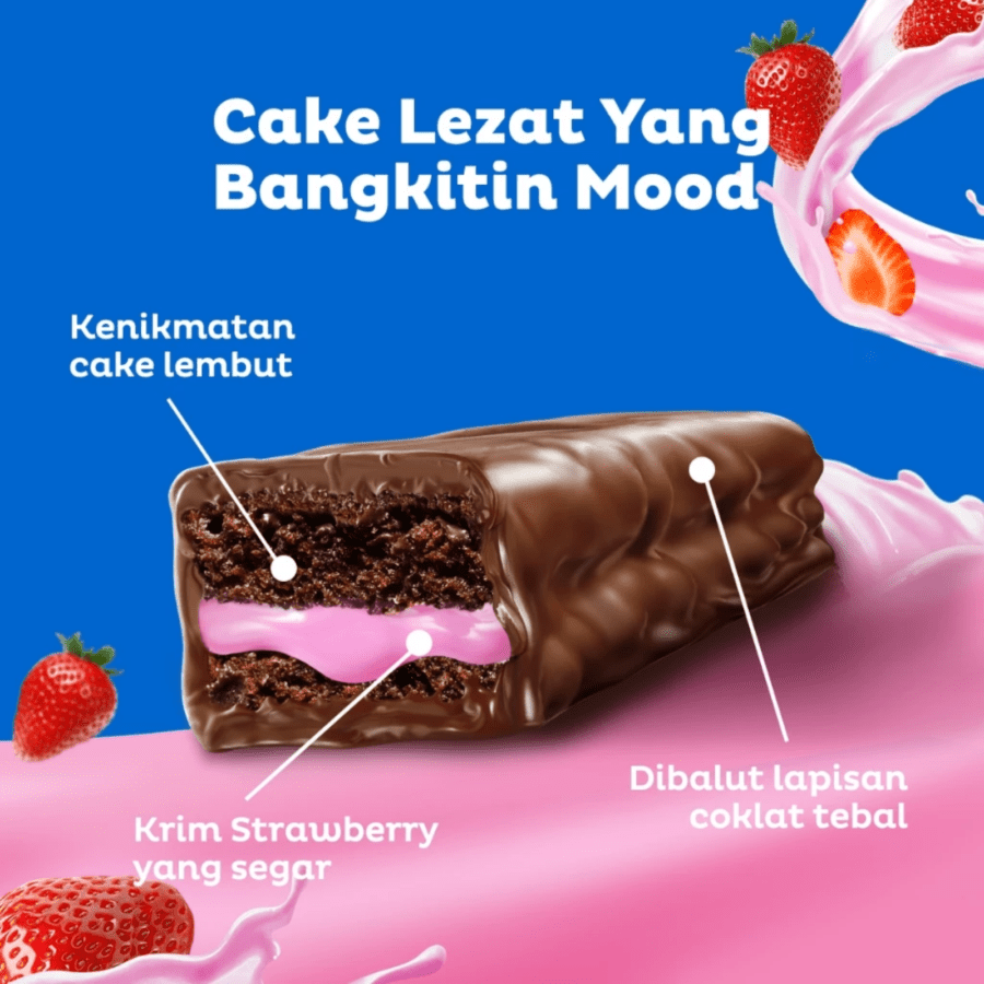 Oreo Softcake Strawberry 1 Box isi 12pcs 1box