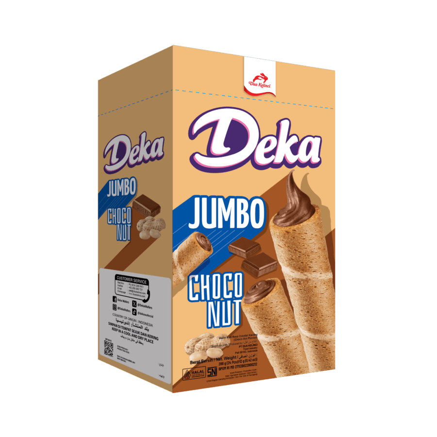 Deka Wafer Jumbo Choco Nut 288gram