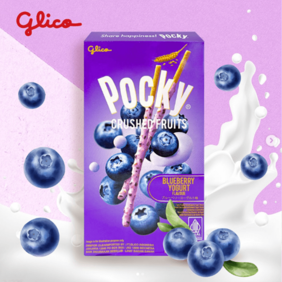 Pocky Crushed Fruits Blueberry Yogurt Flavour