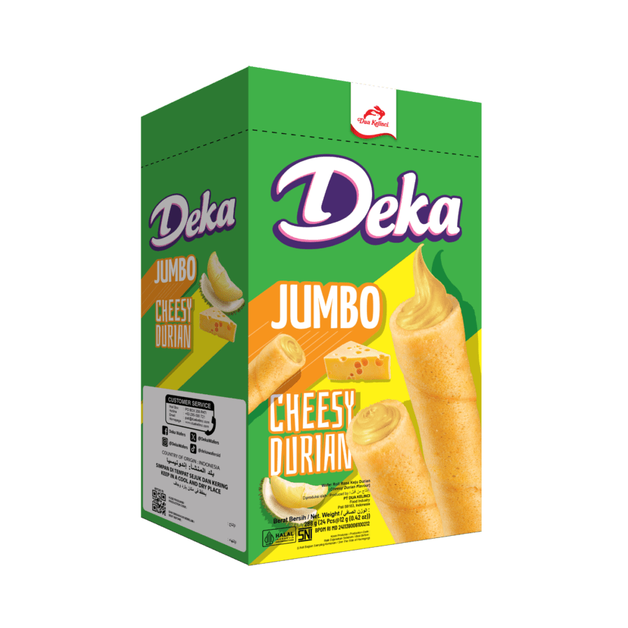 Deka Wafer Jumbo Cheesy Durian 288gram