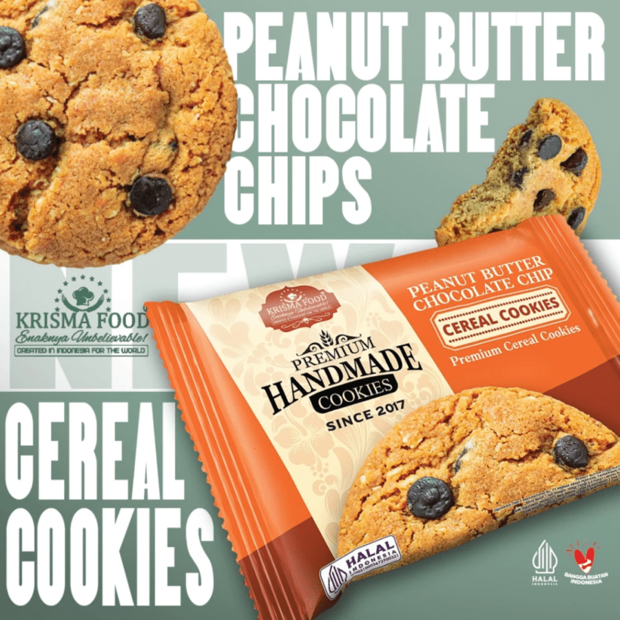 Krisma Food Peanut Butter Chocolate Chips Cereal Cookies