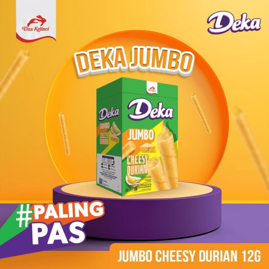 Deka Wafer Jumbo Cheesy Durian 288gram
