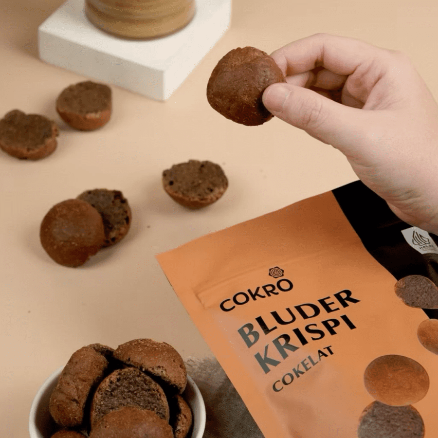 Bluder Cokro Bluder Krispi Coklat 64gram