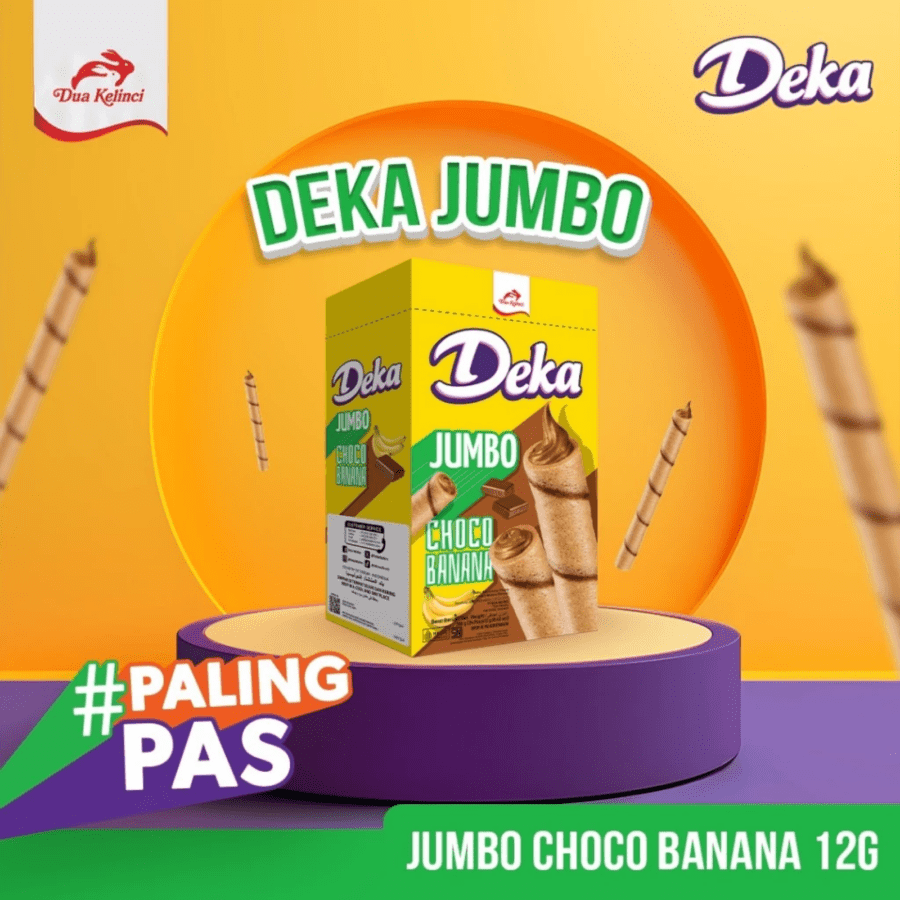 Deka Wafer Jumbo Choco Banana 288gram