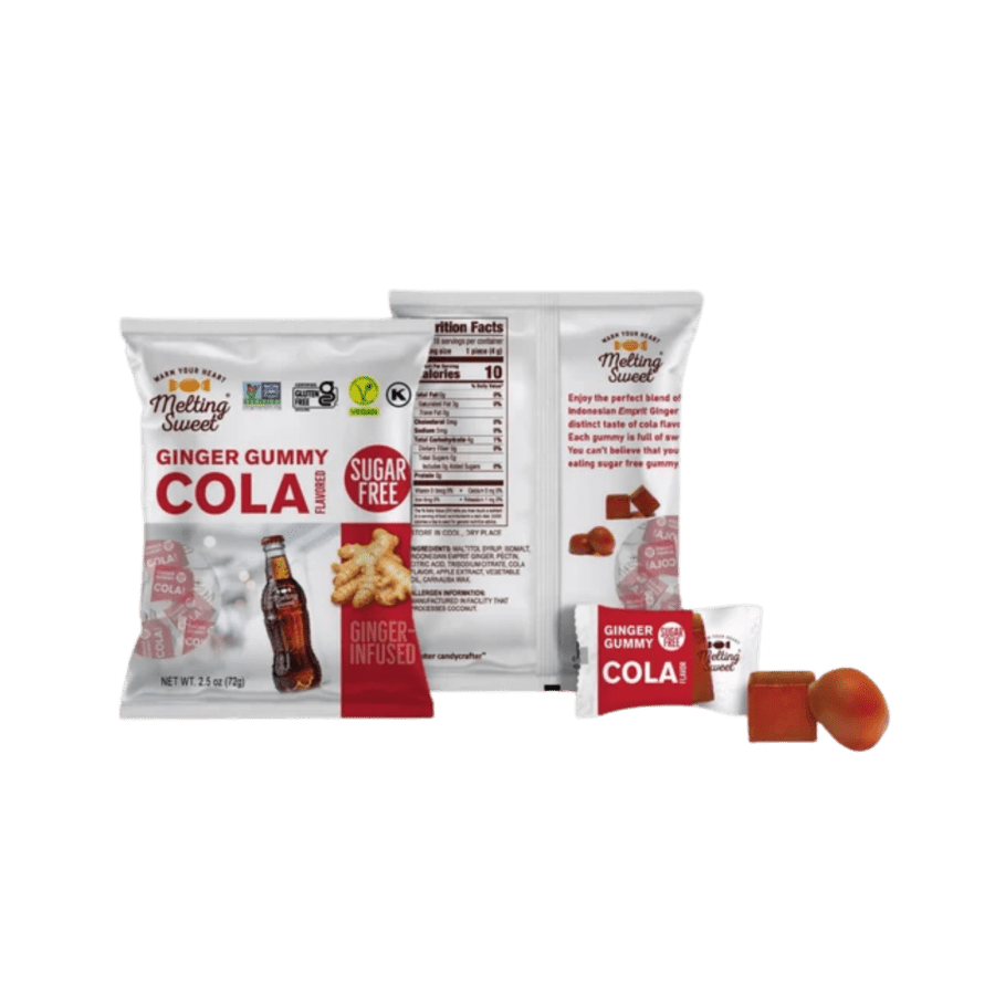 Melting Sweet Ginger Gummy Cola Sugar Free 72gram