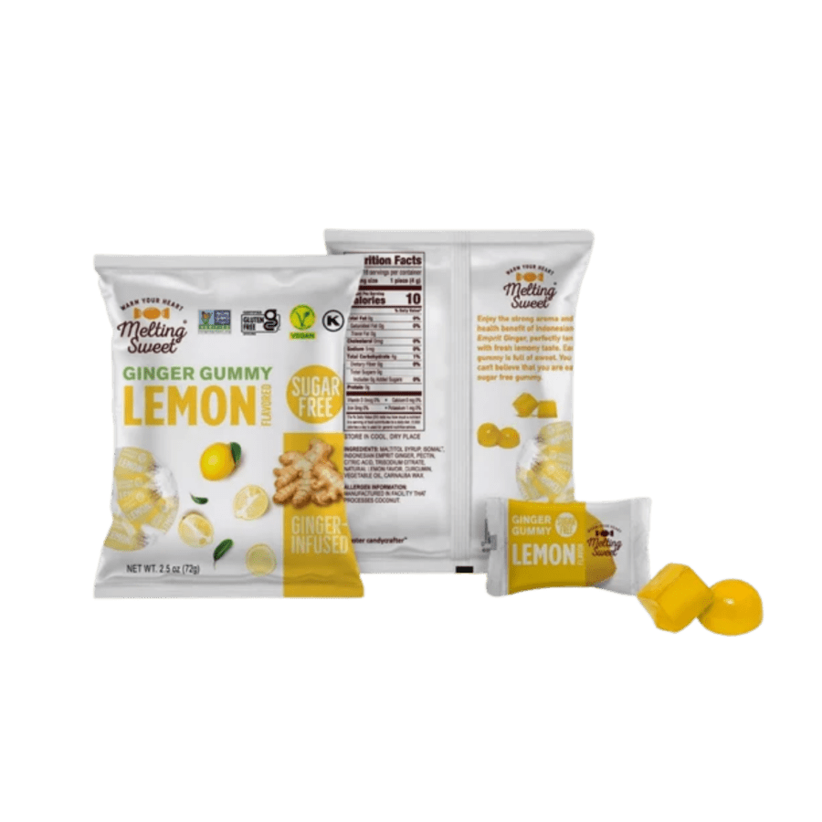 Melting Sweet Ginger Gummy Lemon 72gram