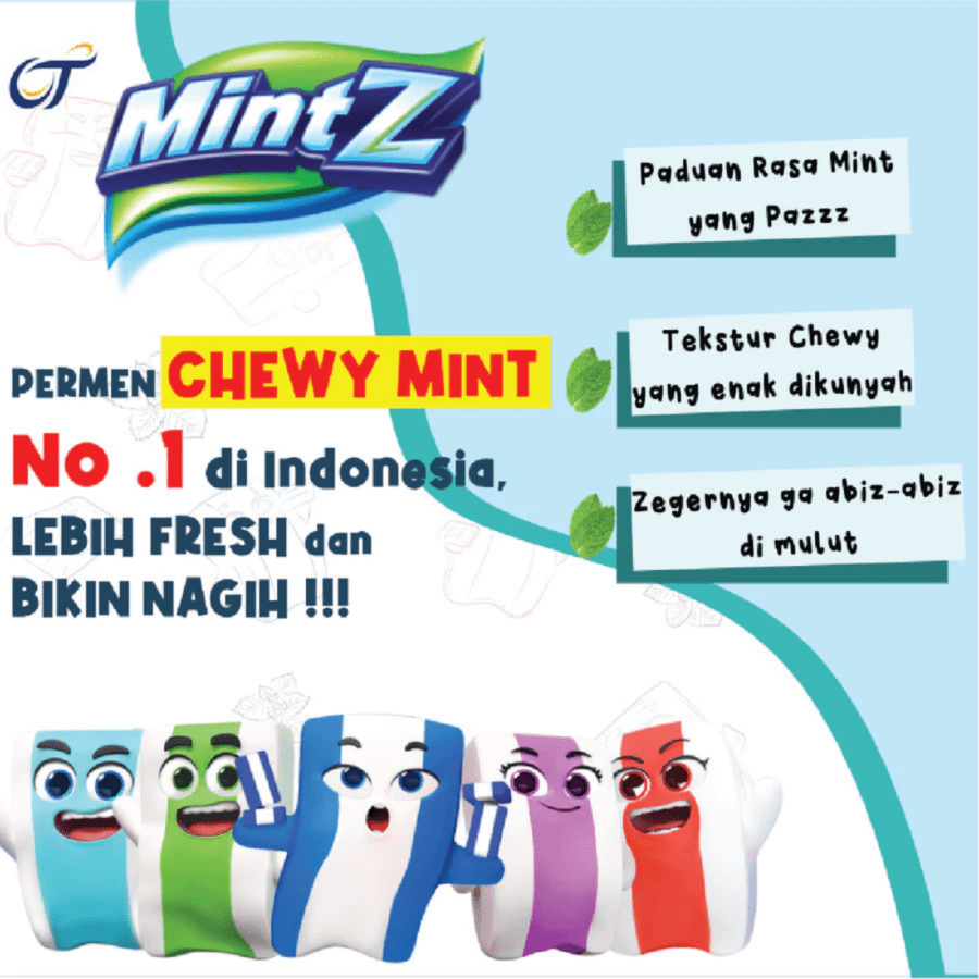 Mintz Permen Rasa Cherry Mint 112gram