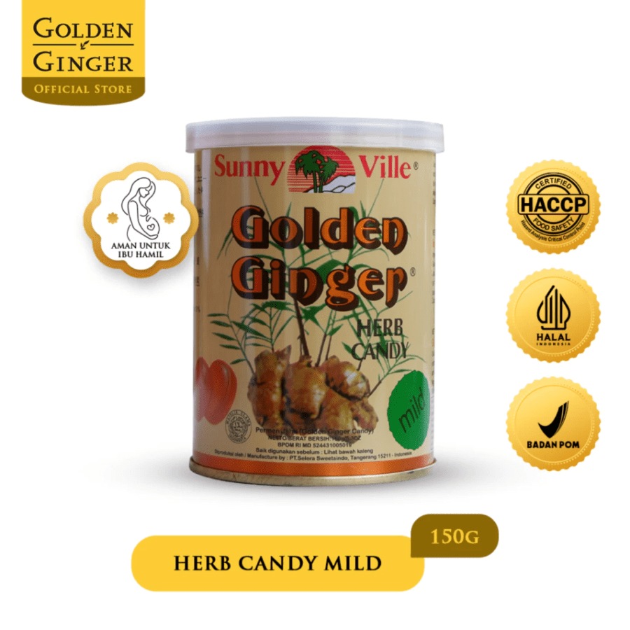Golden Ginger Can Herb Drops Mild