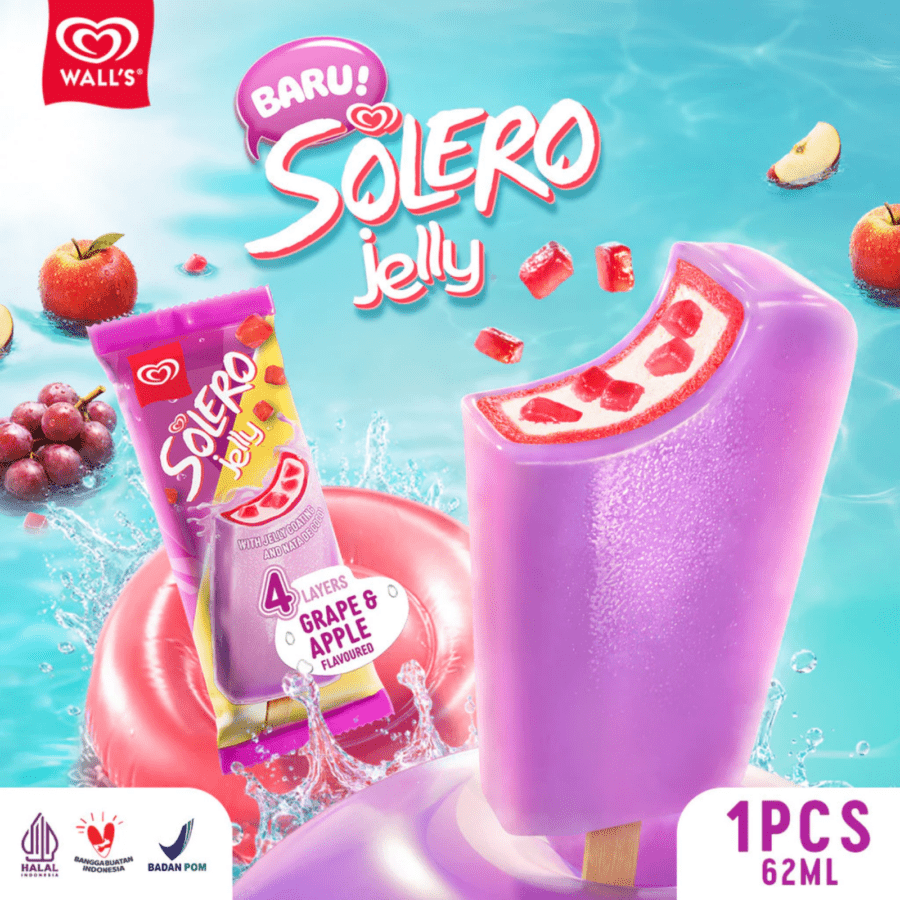 Wall's Solero Jelly Grape Ice Cream 62ml