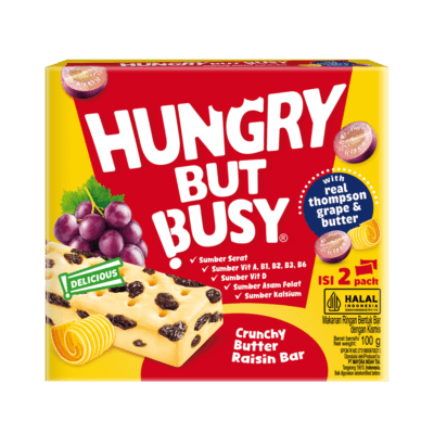 Hungry But Busy Crunchy Butter Raisin Bar 100gram