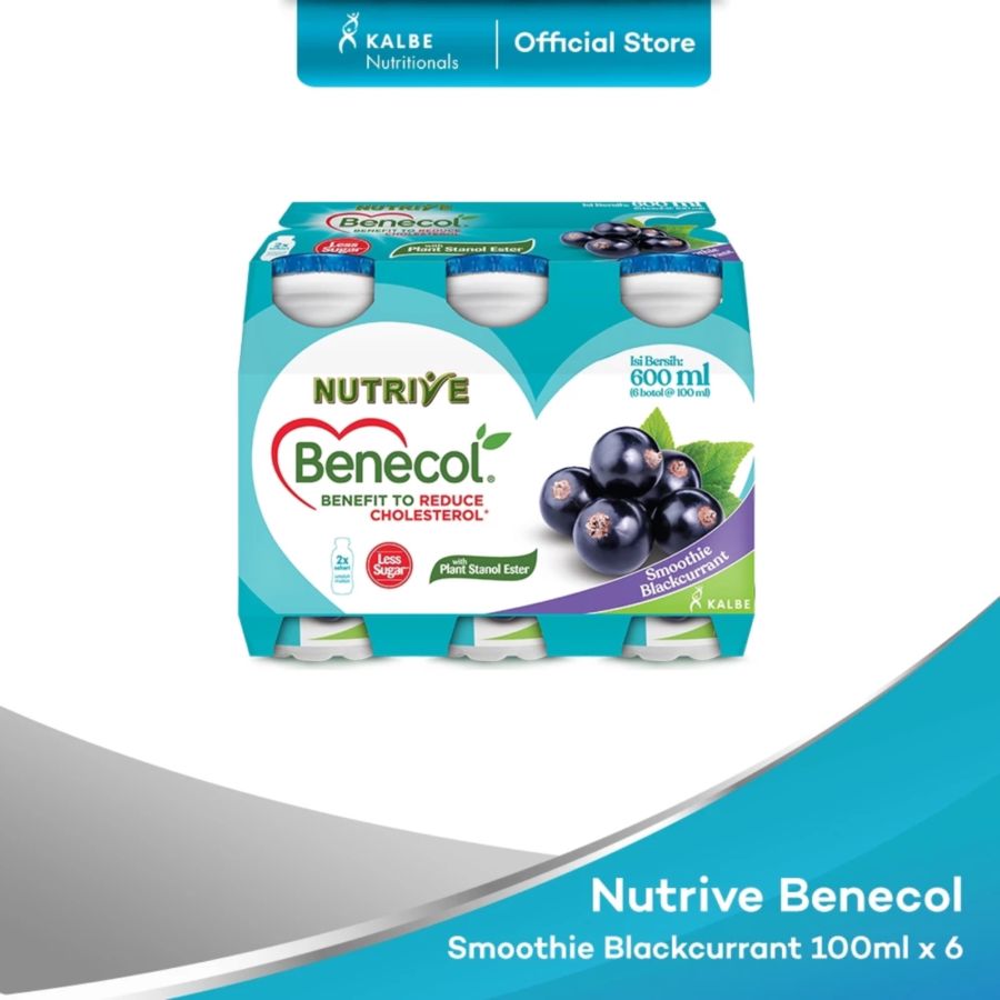 Nutrive Benecol Blackcurrant Multipack 100ml 6bottles