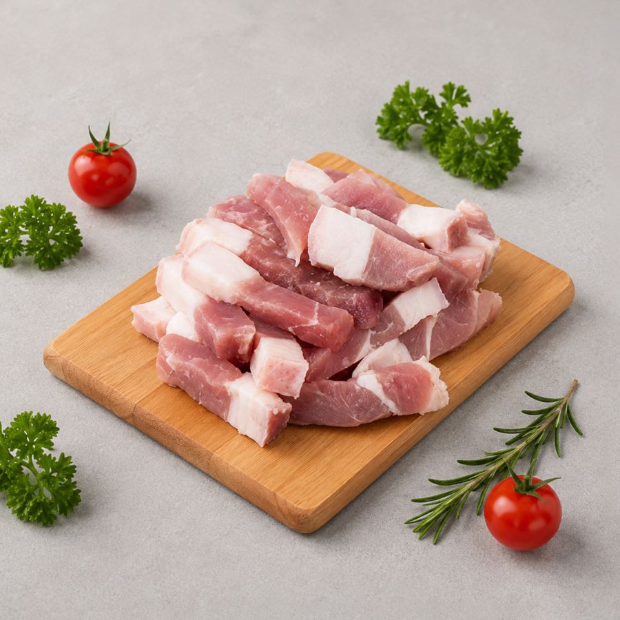 Paha Kulit Babi Potong Dadu 500gram