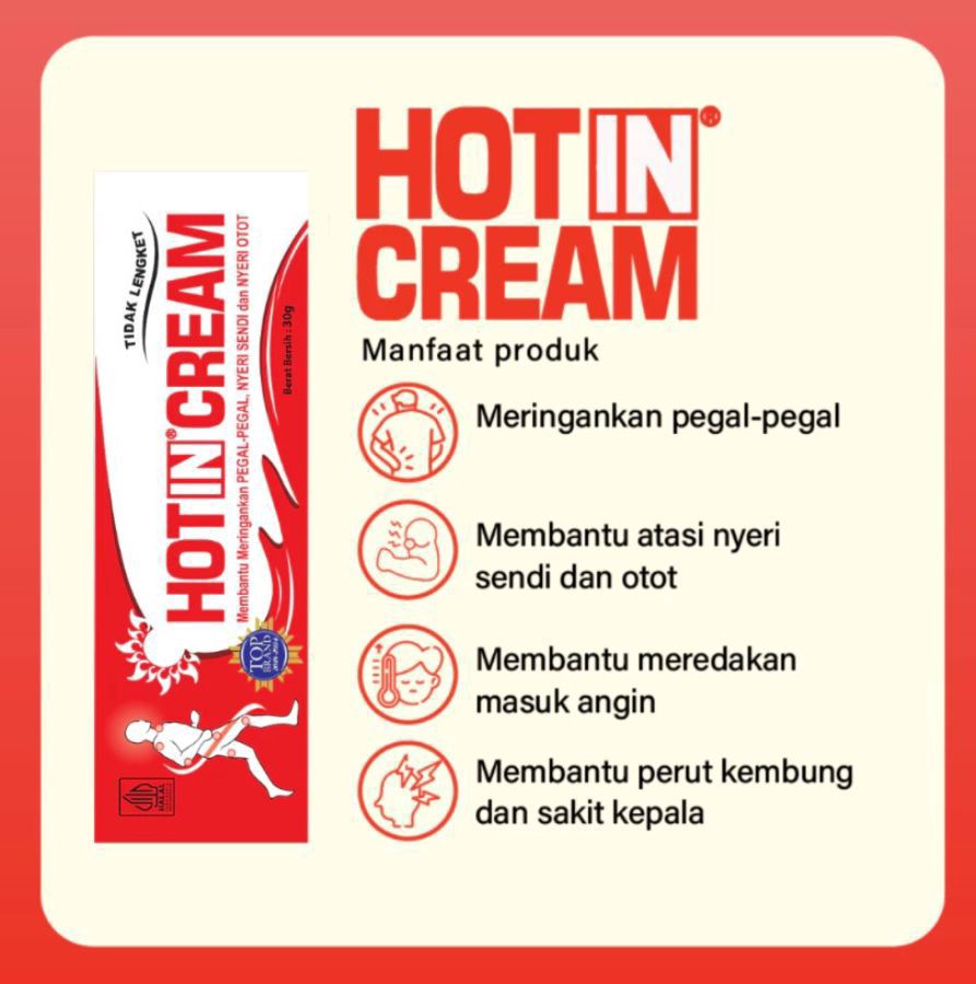 Hot in Cream Mengatasi Pegal dan Nyeri Otot