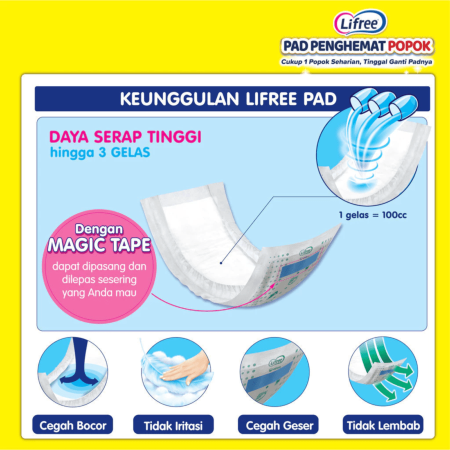 Lifree Pad Penghemat Popok Refill