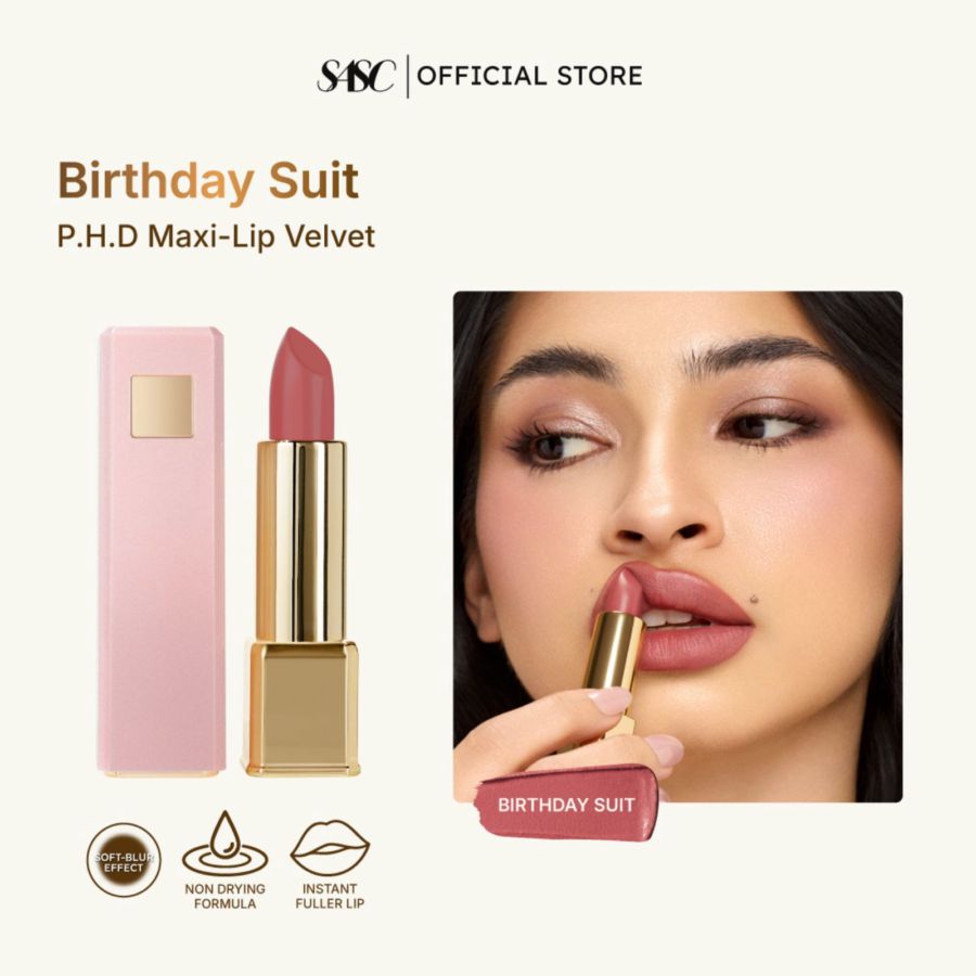 SASC PHD Maxi Birthday Suit Lip Velvet 4gram