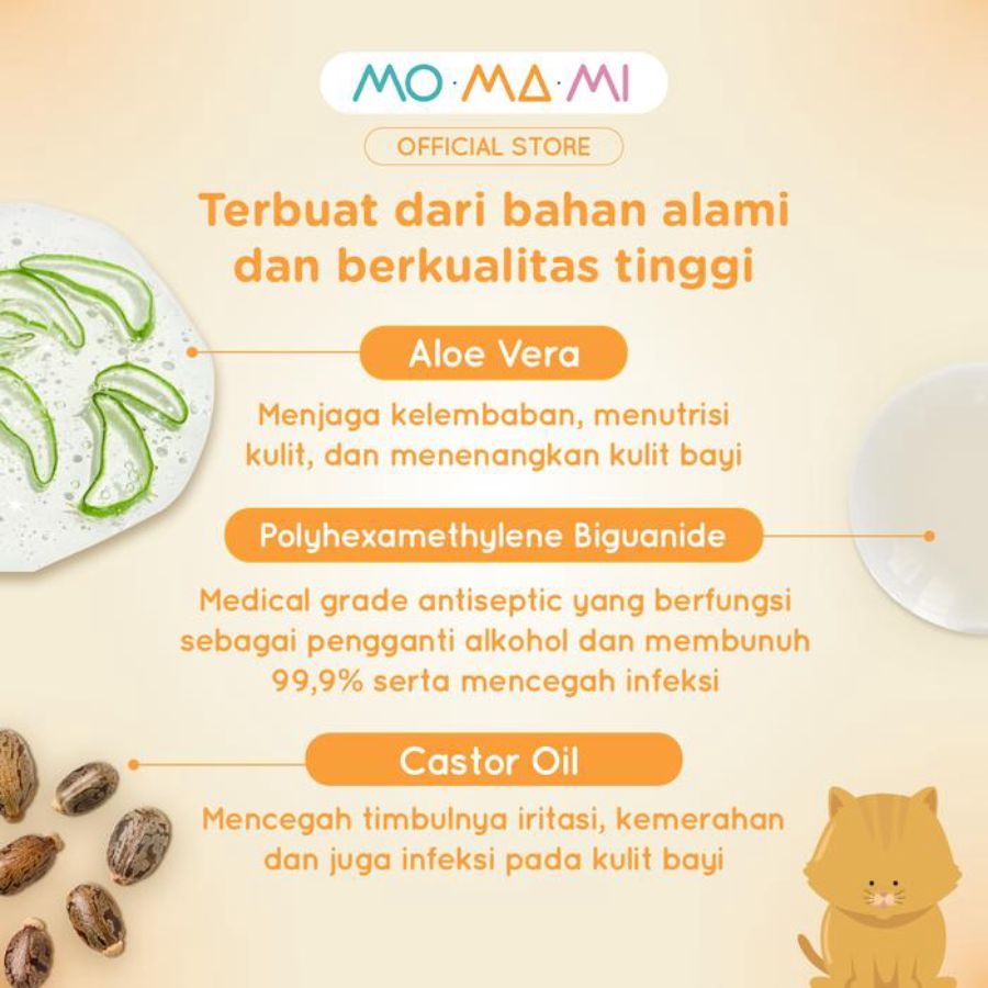 Momami Antibacterial Wipes Baby Fresh 30sheets