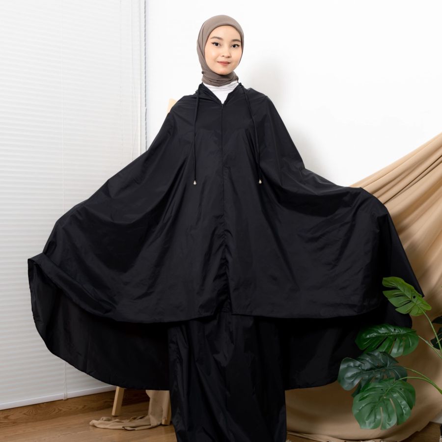 Alf Mukena Mini Parasut Black Mamba By Alif 1pcs