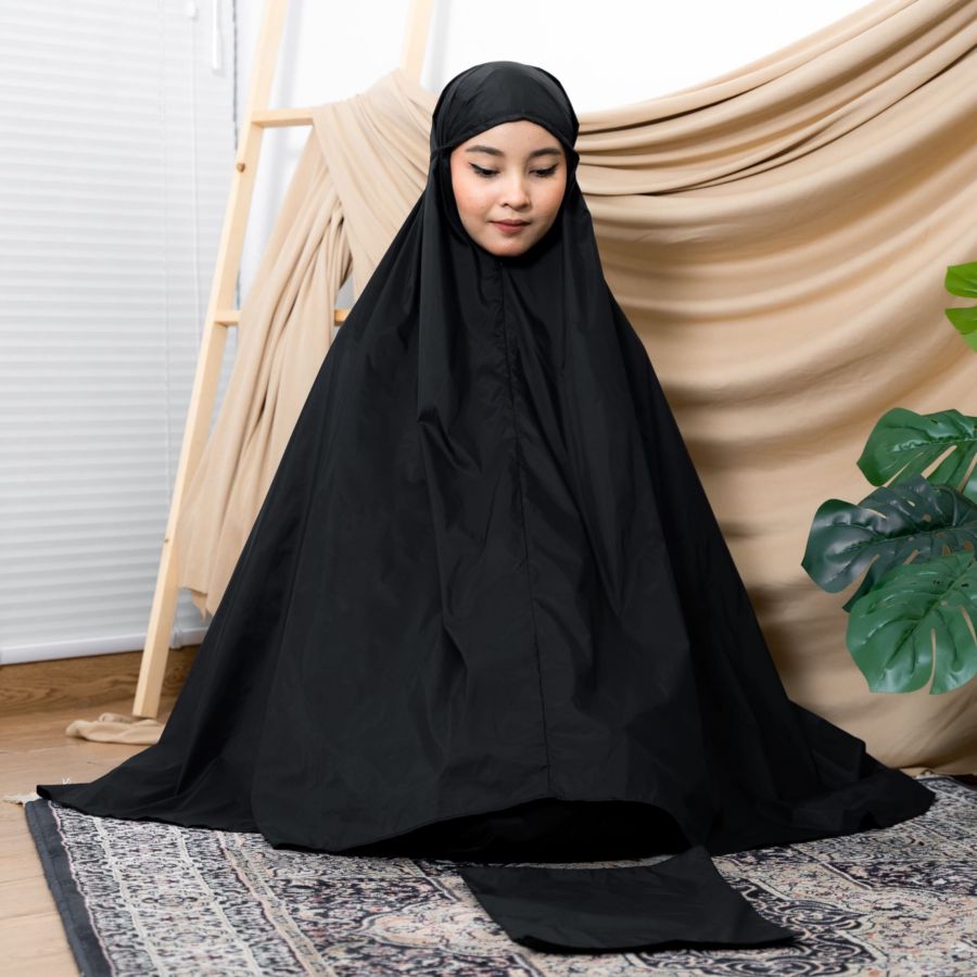 Alf Mukena Mini Parasut Black Mamba By Alif 1pcs
