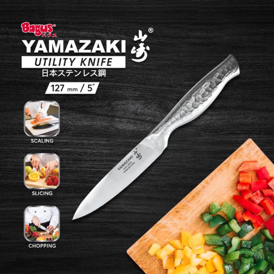 Bagus Yamazaki Utility Knife Pisau Dapur 5 inch 1 Pcs
