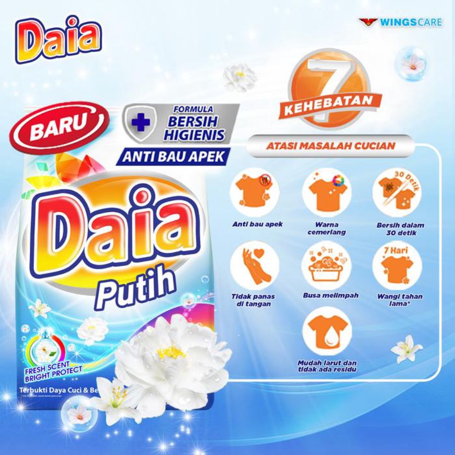 Daia Putih Deterjen Bubuk 725gram