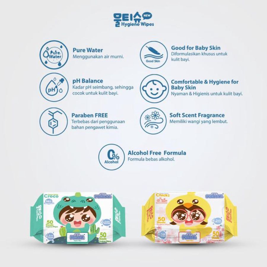 Pokana Hygiene Wipes Non Parfume