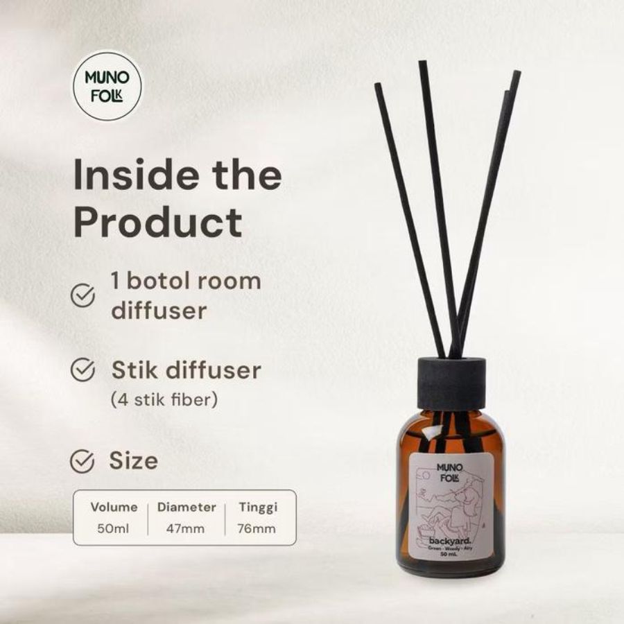 Muno Folk Spa Day Reed Diffuser Pengharum Ruangan 50ml