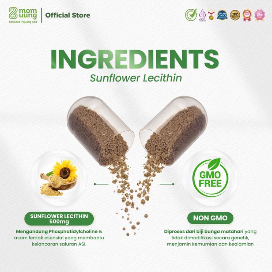 Mom Uung Sunflower Lecithin Suplemen Ibu Menyusui
