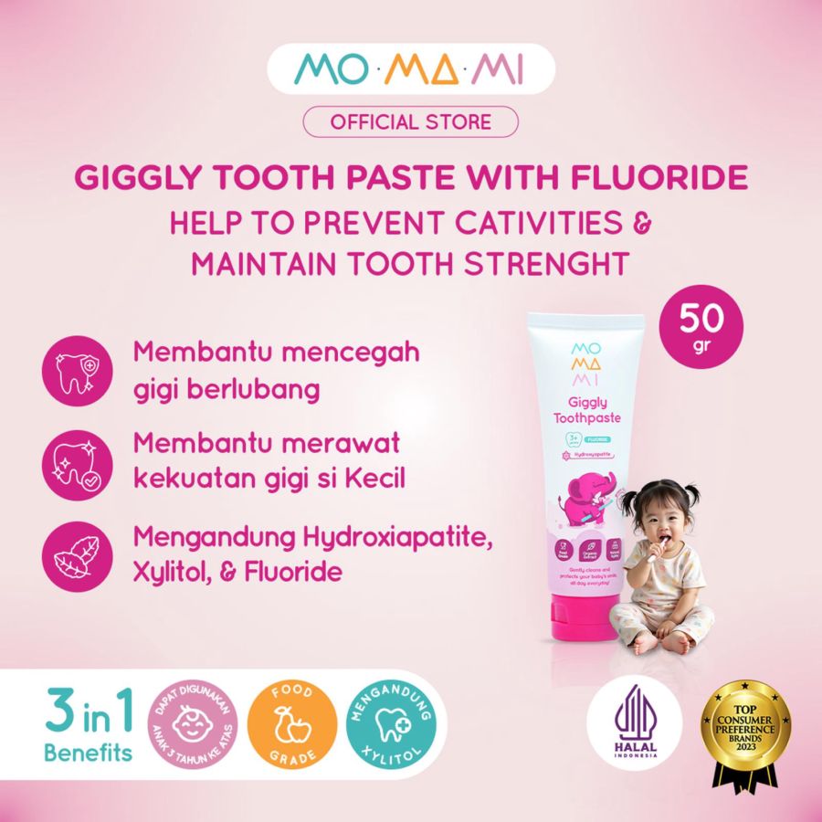 Momami Grape Giggly Baby Toothpaste