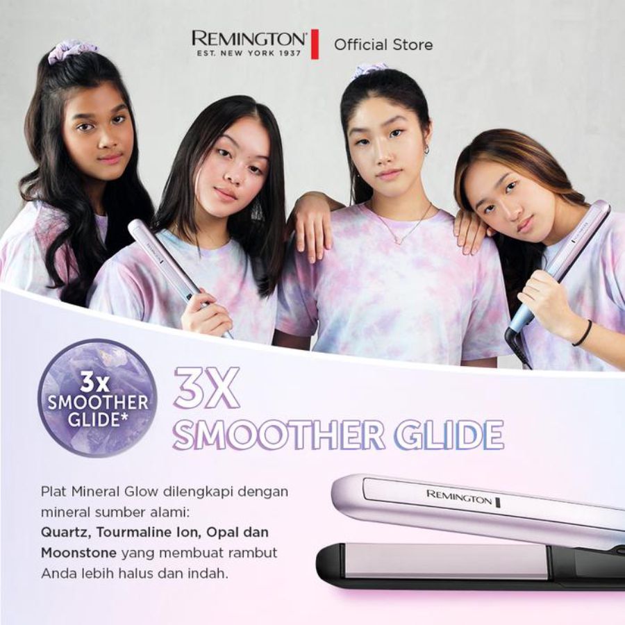 Remington Catokan Pelurus Rambut Mineral Glow S5408