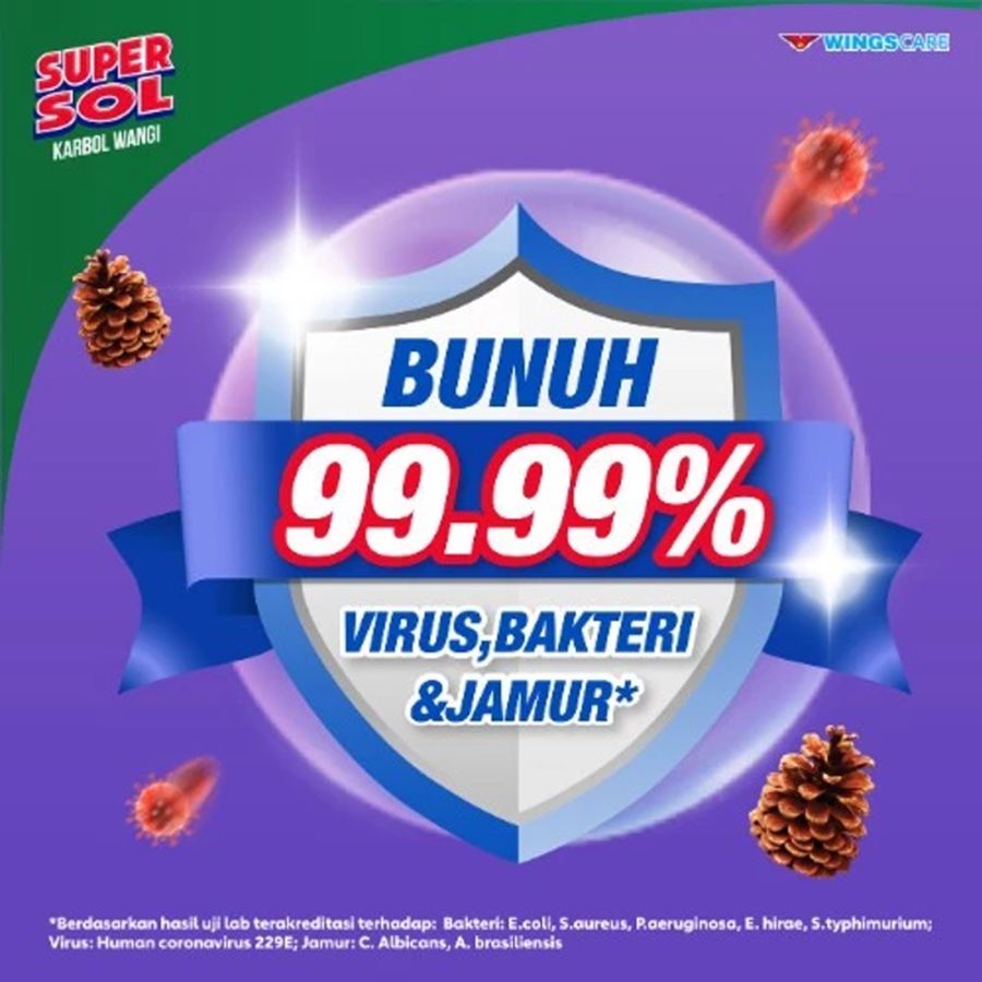 Supersol Floral Mint Karbol Pembersih Lantai