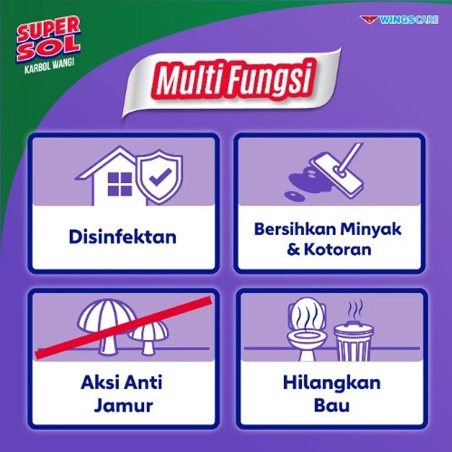Supersol Floral Mint Karbol Pembersih Lantai