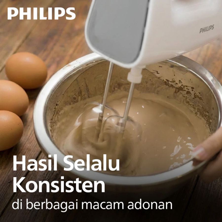 Philips Hand Mixer 5 Speed 170W White HR1552/50 1pcs