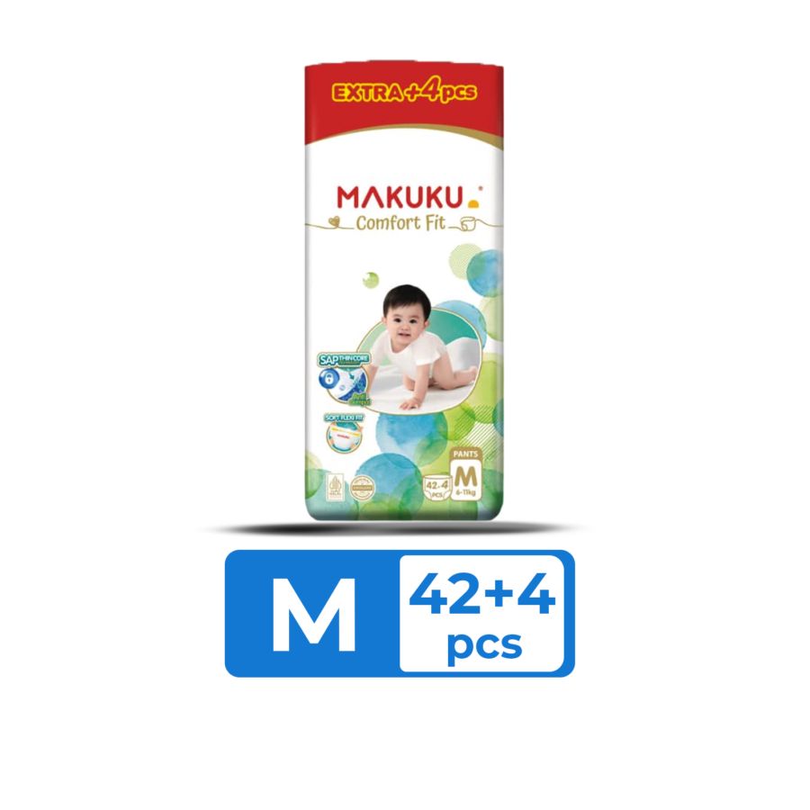 Makuku SAP Diapers Comfort Fit Pants Diapers M42+4