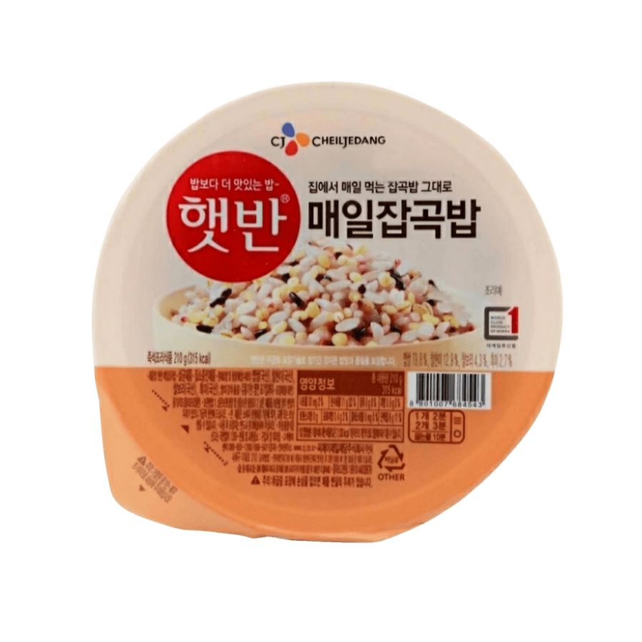 Cj Hetbahn Cooked Multigrain Rice Nasi Multigrain Instan Korea 210gram