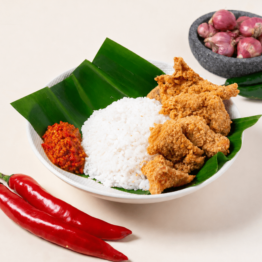 Rice Bowl Kulit Ayam Crispy Sambal Korek